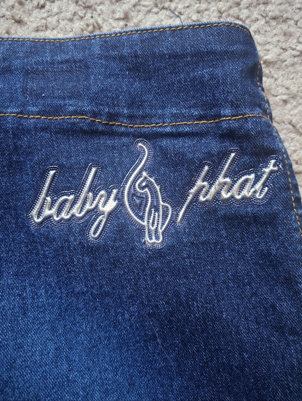Y2k Vintage Baby Phat Cut Out Flare Jeans - Picture 5 of 5